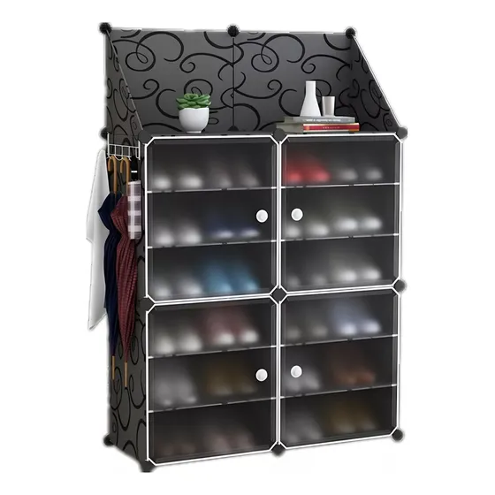 Zapatero Organizador 2 Filas Y 6 Pisos Estante Triangular