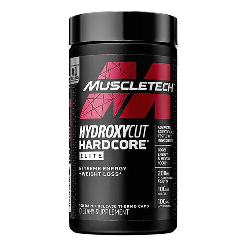 MuscleTech Hydroxycut Hardcore Elite Muscletech frasco 100 Caps