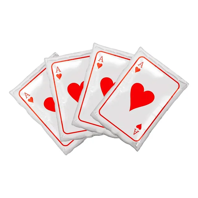 Globos En Forma De Cartas Casino 4 Und Fiesta Poker
