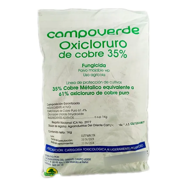 Oxicloruro De Cobre 1 Kg Fungicida Cobrethane