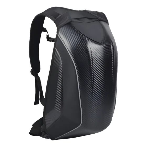 Mochila Moto Porta Casco Semi Rígida Expansible Impermeable