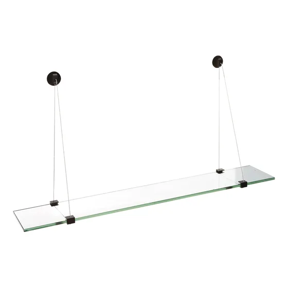 Spancraft Estante Cristal Para Grua Cromado Transparente