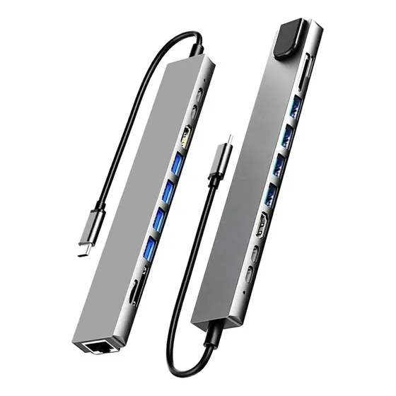 Dockstation Usb-c, Hub Para Macbook, Dell, Huawei, Hp 10ptas
