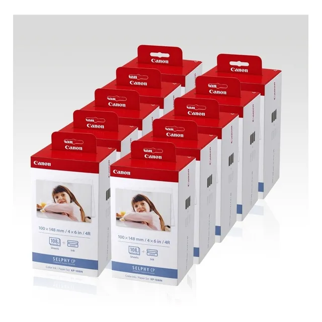 Papel Y Tinta Canon Kp-108in Para Selphy (10 Pack) Kit Fm