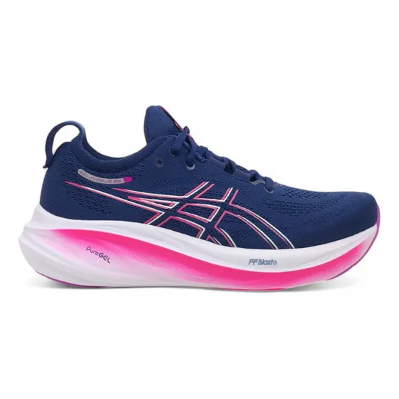 Zapatilla Asics Mujer Gel Nimbus 26 Azul Fucsia