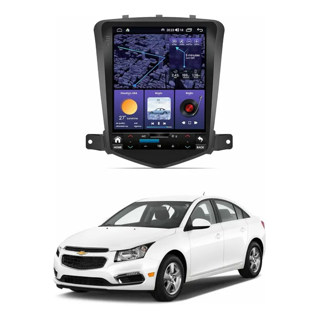 Multimedia Tesla Cruze Carplay Androidauto 4gb Ram 64 Rom