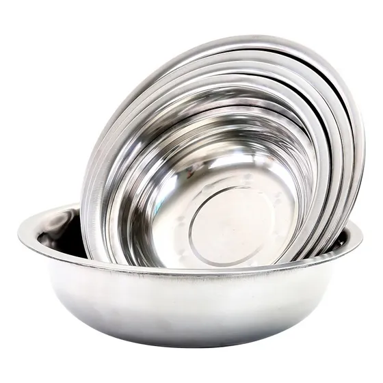 Set 4 Bowls Acero Inoxidable Ensaladera Metalico Ensaladera
