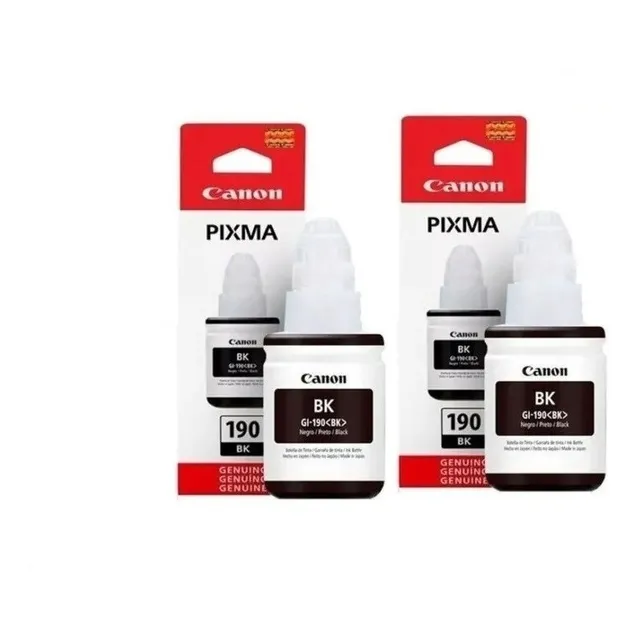 2 Pack Tinta Canon Gi 190  Negro G1111 G2111 G3111 G4111 