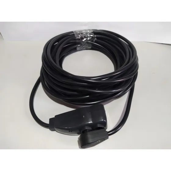 Extensao Eletrica Reforcada Cabo Pp 2x2,5mm Profissional 30m Cor Preta 127V/220V