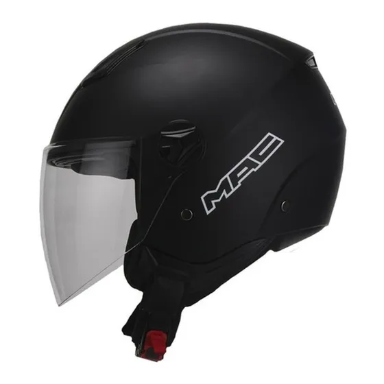 Casco Moto Abierto Mac Beat Solid Negro Mate Solomototeam