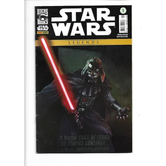 Revista Hq Star Wars Legends - Edição Nº 01 Capa Metalizada