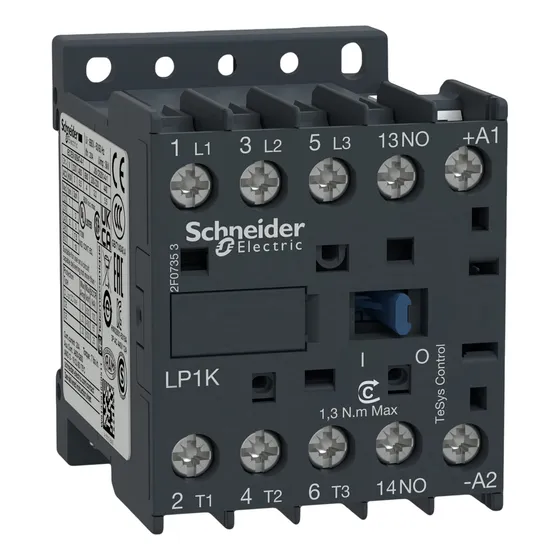 Contactor Schneider 3p 9a 1na 24vcc Tesys K Lp1k0910bd
