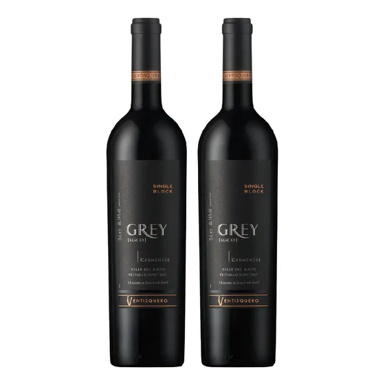 Vino Ventisquero Grey Carmenere 750ml X 2 Unidades