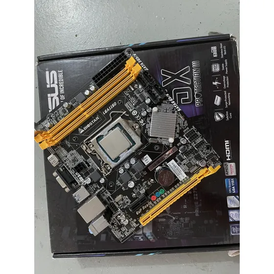 Placa Mae E Processador Core I5 Biostar 1150 H81mhv3
