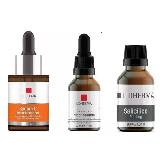 Nicotinamida + Radian C Serum Vit. C + Salicílico Lidherma