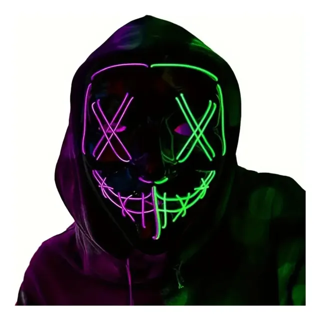 Máscaras De La Purga Para Halloween | Máscaras Con Luces
