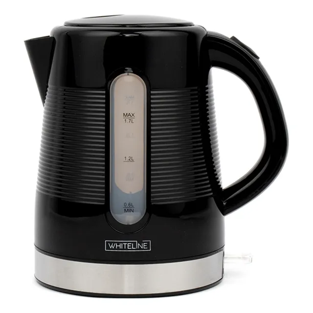 Hervidor Whiteline De Plástico 1.7lt Color Negro