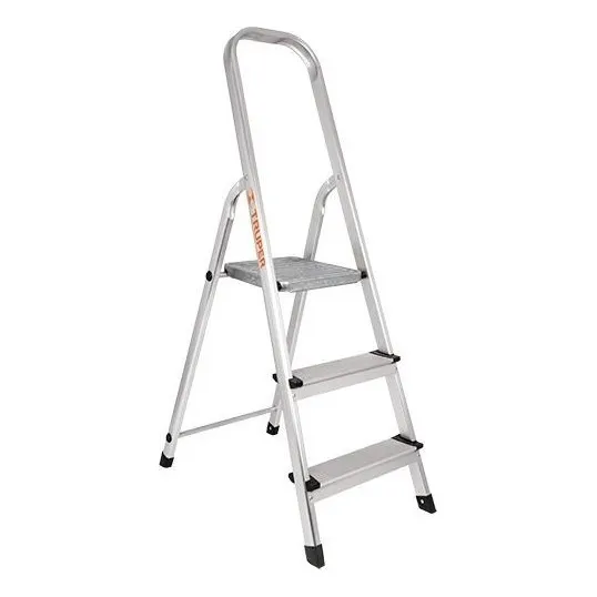 Escalera Tubular Plegable 3 Peldaños Tipo Iii Truper 16764 Color Blanco