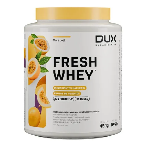 Fresh Whey Pote 450g Dux Nutrition Sabor Maracujá