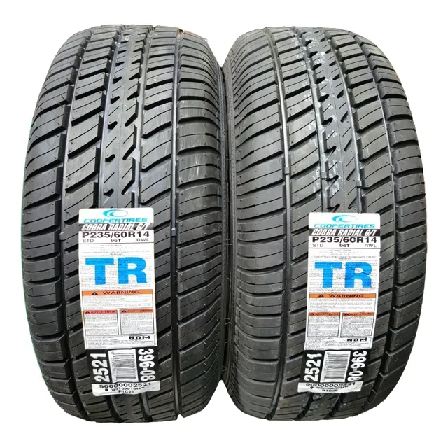 Paquete De 2 Llantas 235/60 R14 Cooper Cobra Radial Gt 96t