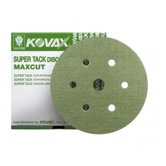 5 Discos Lija 152mm Max Cut Super Tack P80/120/180 Kovax 