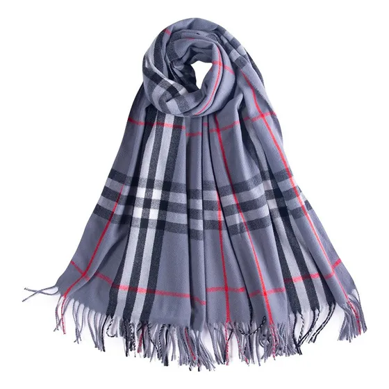 Bufanda Chalina Season Plomo: Estampado A Rayas