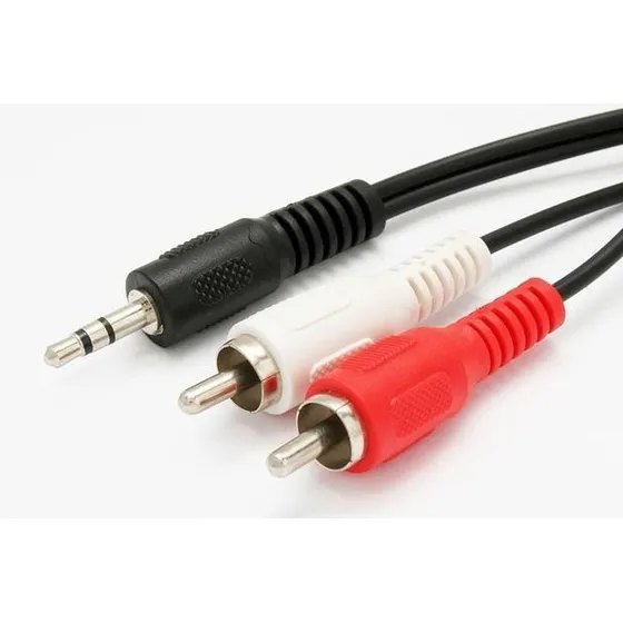 Cabo P2 X 2 Rca Audio Auxiliar Som Estereo 1,5 Metros