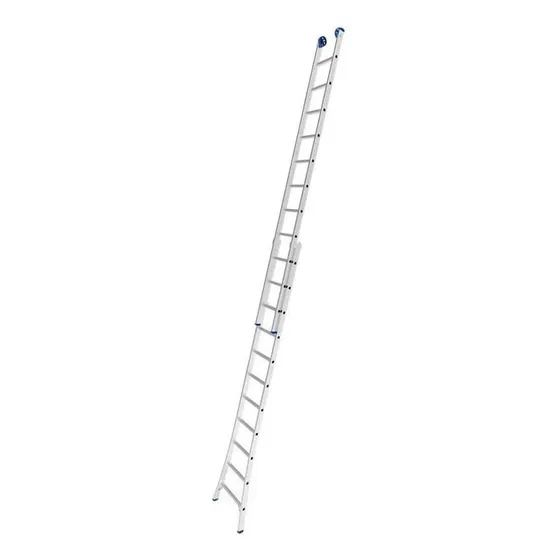 Amplia escalera de aluminio de 2 x 11 peldaños, 3,37 x 5,61 m Más