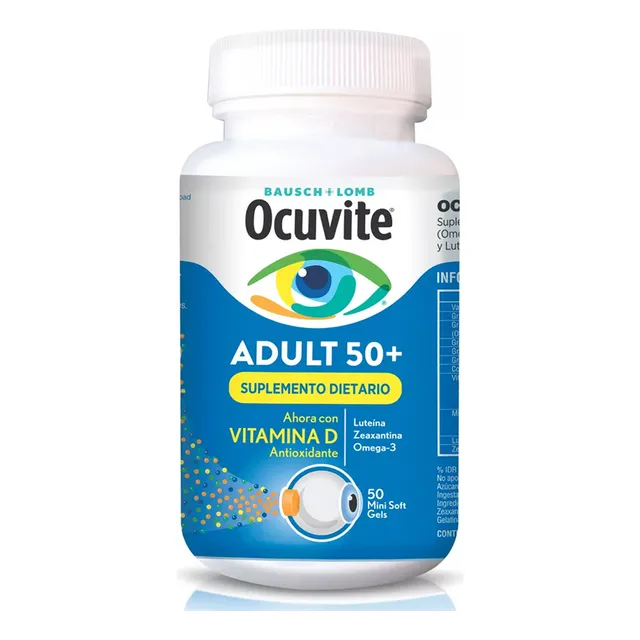 Ocuvite Adult 50+ Vitaminas Salud Ocular Luteína Omega 3