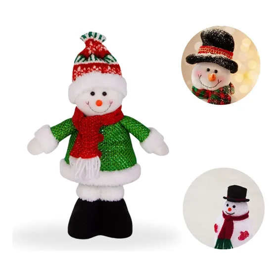Grandes Bonecas De Natal/papai Noel/boneco De Neve 52 Cm