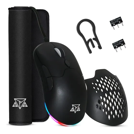 Mouse Gamer Rgb Gladius Switch Hotswap Mousepad Case Colmeia