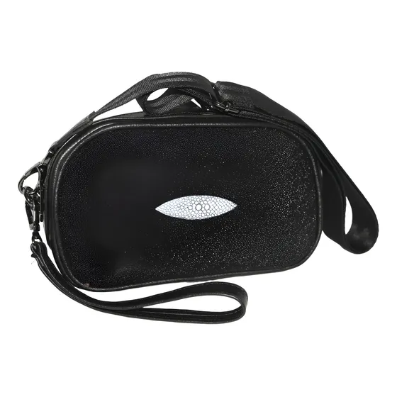 Sobaquera Hombre Bandolera Piel Mantarraya Bolso Crossbody
