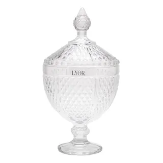 Potiche Lyor Bico De Jaca Perseu De Cristal 15cm X 28cm Cor Incolor Potiche Lyor Bico De Jaca Perseu De Cristal 15cm X 28cm Cor Incolor