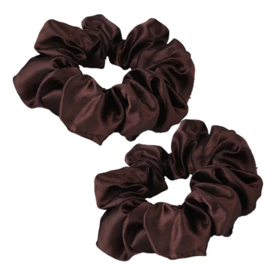 Colitas X 2 Unidades Moñas Satín Seda De Cabello Scrunchies