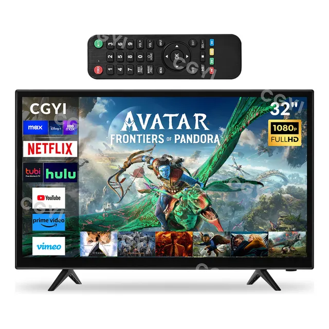 Smart Tv Pantalla 32 Pulgadas Led Ultra Hd Android 8g Television Hdmi/usb 65hz Protección Contra Explosiones Negro