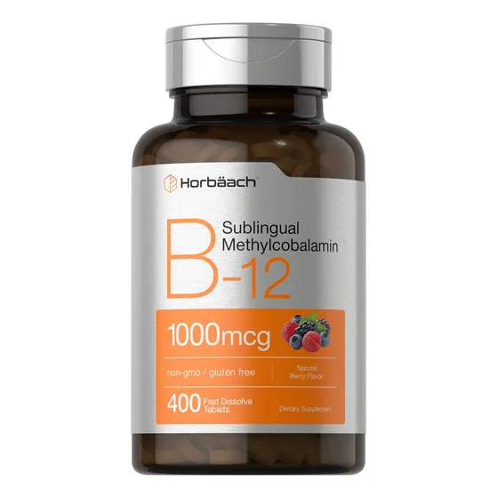 Suplemento De Vitamina B12 Horbaach 1000 Mcg 400 Comprimidos