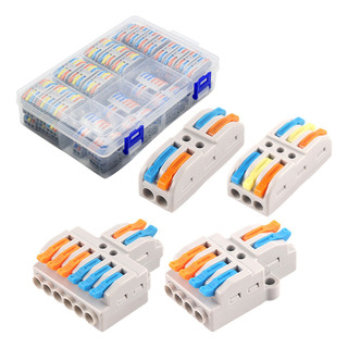Clema Conector 4p Electrico Rapido Palanca Riel Din 65 Pzas Clema Conector 4p Electrico Rapido Palanca Riel Din 65 Pzas