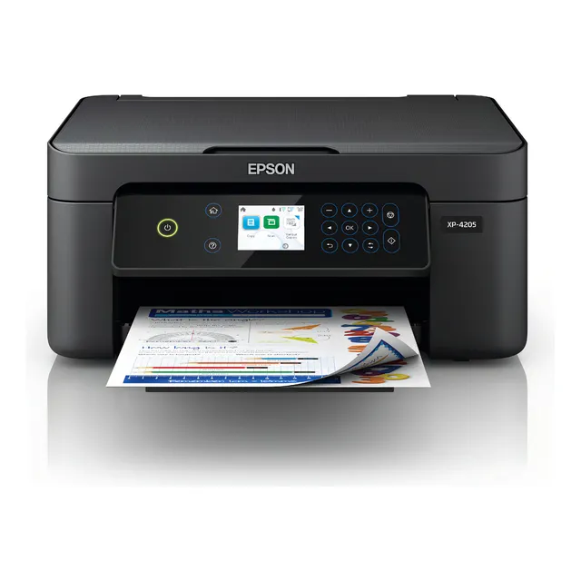 Epson Expression Home Xp4205 Impresora Inalámbrica A Color Todo en uno Con Escaneo Copia Impresión Automática de 2 Caras Fotos Sin Bordes y Visualización A Color de 24 Pulgadas Cartuchos