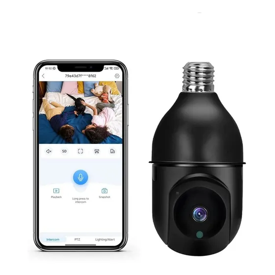 Qiopertar 1080p Nueva Camara Bombilla E27 Inalambrica Â°