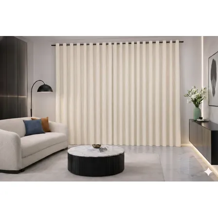 Cortina Roma 3,00x2,50 Com Ilhos Para Varão - Varias Cores