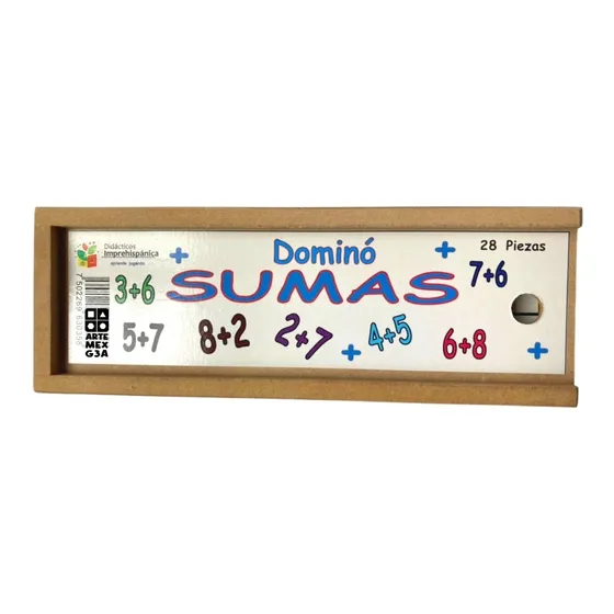 Juego Infantil Didáctico Divertido Domino Sumas