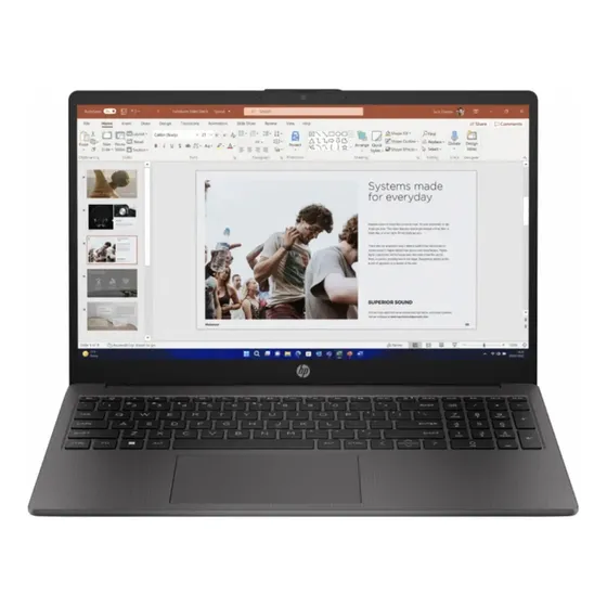 Laptop Hp 250 G10 15.6 | Intel® Core I3-n305 | 8gb Ram | 512gb Ssd | Windows 11 Home | Color Plateado Ceniza Oscuro Teclado Español.