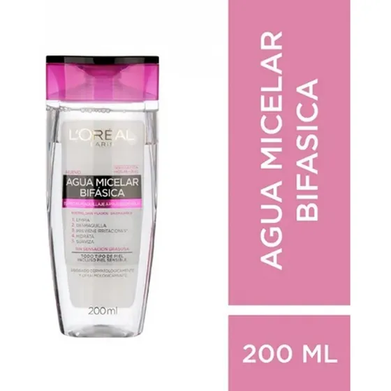 Agua Micelar Bifasica L´oréal Paris Hidra Total 5 X 200ml