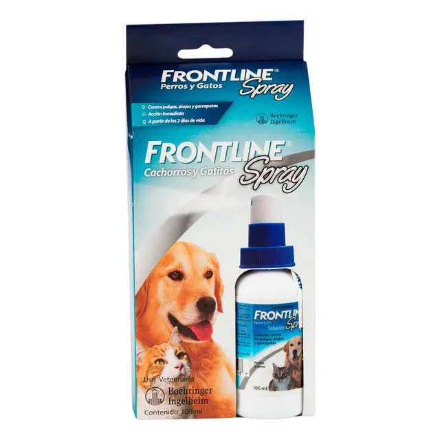Spray Antipulgas Para Perros Gatos Garrapaticida 100 Ml