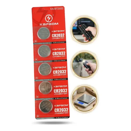 Bateria Cr2032 3v Pilha 2032 Durável Cartela 5 Unidades