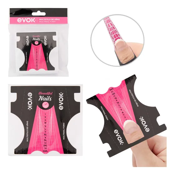 Molde Para Uñas Evok 50 U