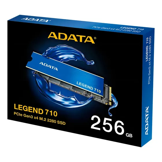 Hd Solido Adata 256gb Legend 710 M.2 Nvme Pcie 2280 Color Azul | Cuotas sin interés