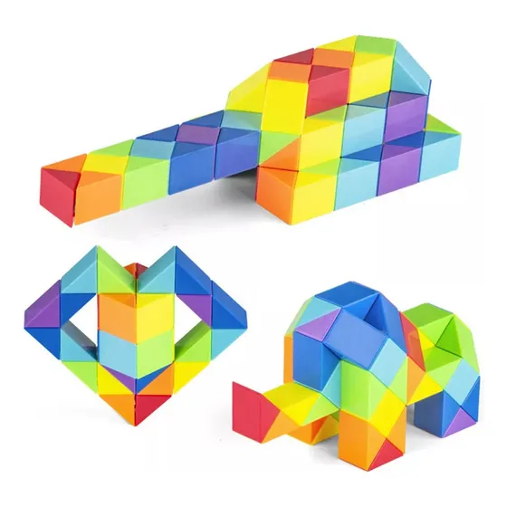 Serpiente Cubo Mágico Tipo Rubik Snake Juego Ingenio