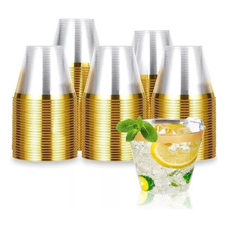 Vasos De 9 Oz Desechables Elegantes Para Fiesta 100 Piezas Vasos De 9 Oz Desechables Elegantes Para Fiesta 100 Piezas