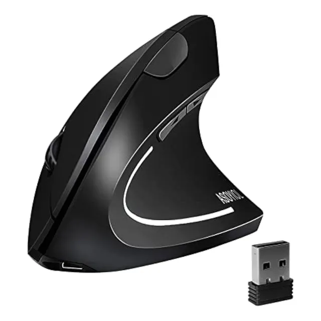 Asoyiol Mouse Ergonómico Inalámbrico, Mouse